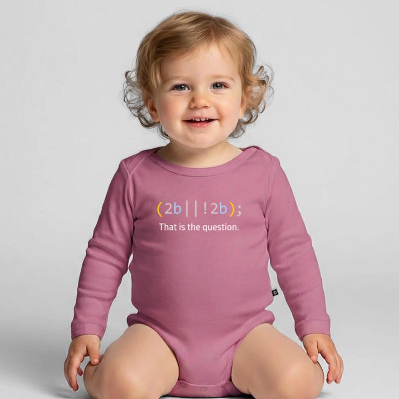 Informaticien Programmeur de code informatique Body Bébé bio manches longues