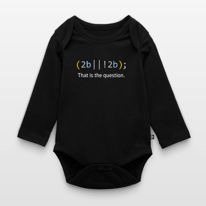 Informaticien Programmeur de code informatique Body Bébé bio manches longues