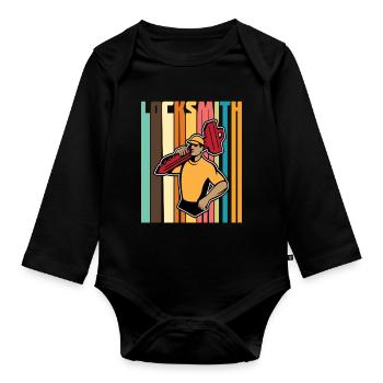 Locksmith Professional Lock Picker - Organic Longsleeve Baby Bodysuit - black - Front