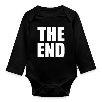 The end - Baby Bio-Langarm-Body - Schwarz - Vorne
