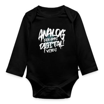 Synthétiseur - Body Bébé bio manches longues - noir - Devant