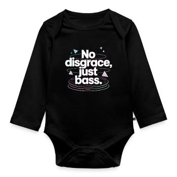 Pas de disgrâce, juste de la basse rétro - Body Bébé bio manches longues - noir - Devant