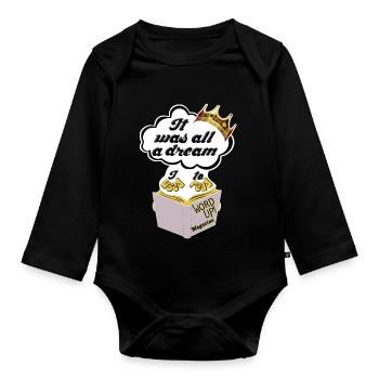 Dream - Baby Bio-Langarm-Body - Schwarz - Vorne
