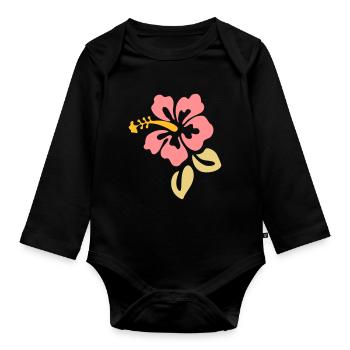 été is coming - Body Bébé bio manches longues - noir - Devant