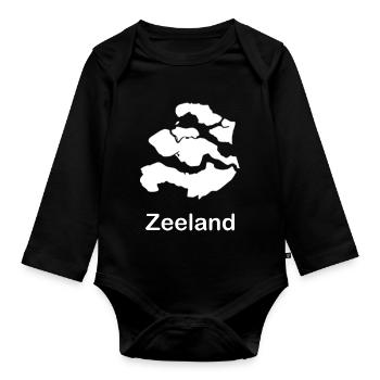 Zeeland weiss - Baby Bio-Langarm-Body - Schwarz - Vorne