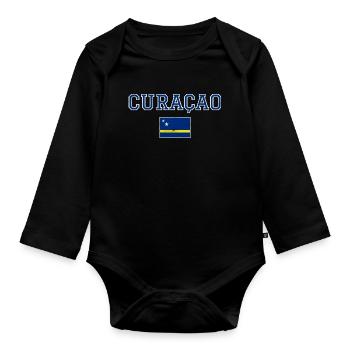 Curaçao - Body Bébé bio manches longues - noir - Devant