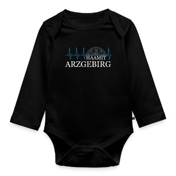 Haamit Arzgebirg - Baby Bio-Langarm-Body - Schwarz - Vorne