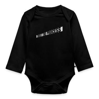 trust the process Quote - Organic Longsleeve Baby Bodysuit - black - Front