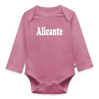 Alicante - Body Bébé bio manches longues - mauve - Devant