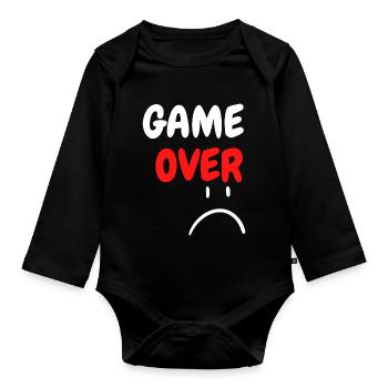 Fin du jeu - Body Bébé bio manches longues - noir - Devant