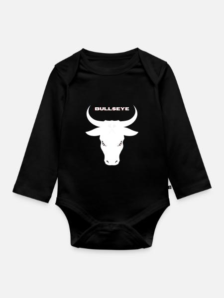 Bullseye - Baby Bio-Langarm-Body - Schwarz