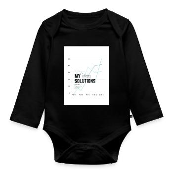 Diagramme Mes solutions - Body Bébé bio manches longues - noir - Devant