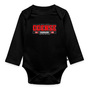 Odense - Organic Longsleeve Baby Bodysuit - black - Front