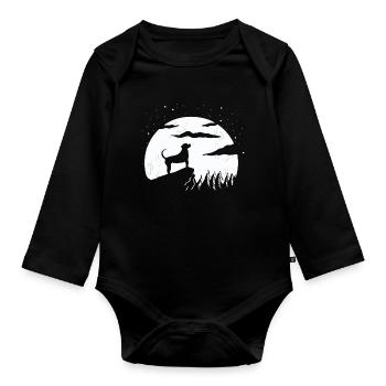 Treeing Tennessee Brindle - Baby Bio-Langarm-Body - Schwarz - Vorne
