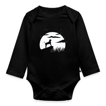 Treeing Walker Coonhound - Organic Longsleeve Baby Bodysuit - black - Front