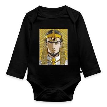 Egyptian Pharaoh - Organic Longsleeve Baby Bodysuit - black - Front
