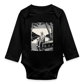 Tattoo Kunst Künstler Geschenk - Baby Bio-Langarm-Body - Schwarz - Vorne