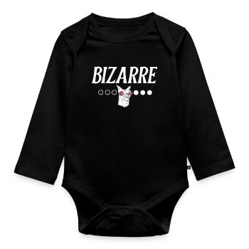 T-shirt bizarre avec dessin de lama drôle - Body Bébé bio manches longues - noir - Devant