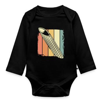 noodle - Organic Longsleeve Baby Bodysuit - black - Front