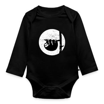 Paresse - Body Bébé bio manches longues - noir - Devant