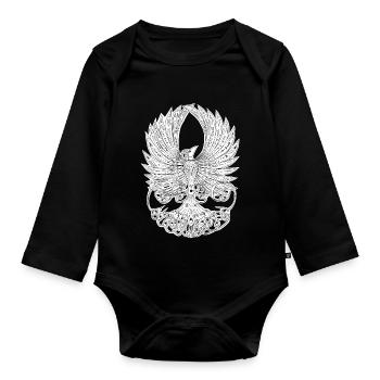 Phoenix Chart - Organic Longsleeve Baby Bodysuit - black - Front