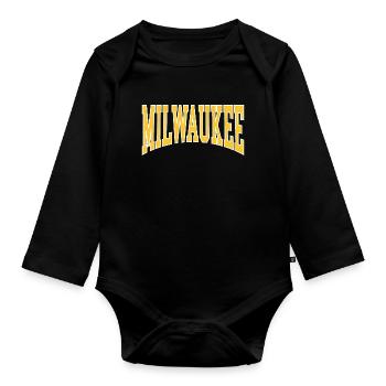 Milwaukee - Body Bébé bio manches longues - noir - Devant