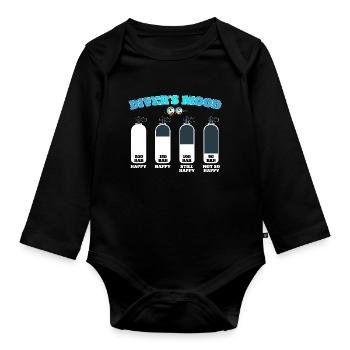 Plongée sous-marine Plongeur Plongée sous-marine - Body Bébé bio manches longues - noir - Devant