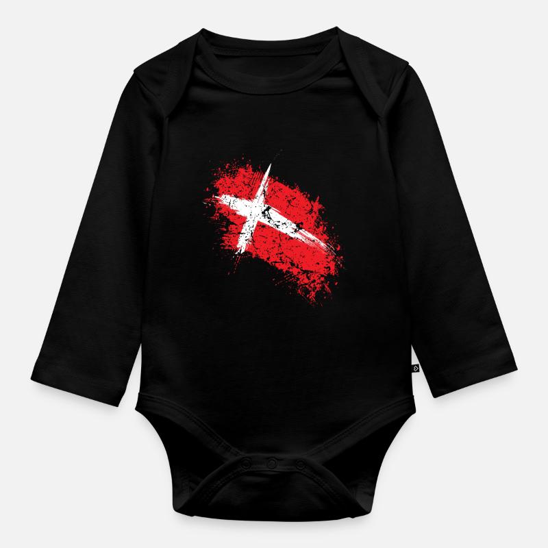 Danemark - Body Bébé bio manches longues - noir