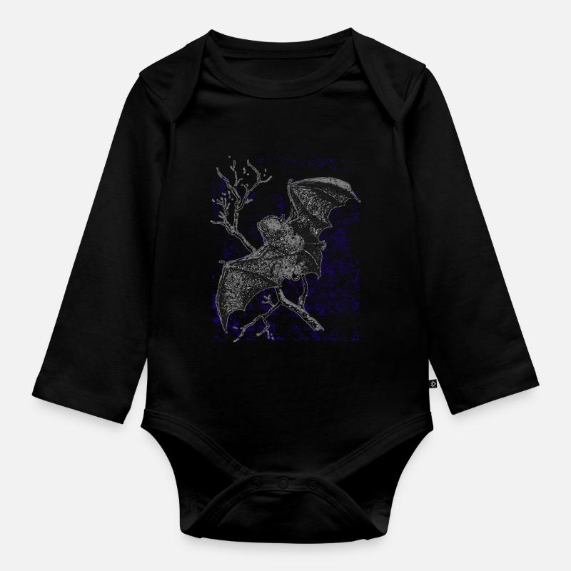 Chauve-souris vampire - Body Bébé bio manches longues - noir