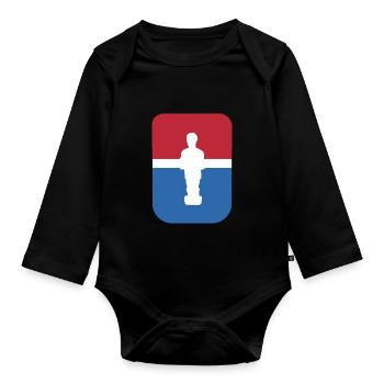 Logo de baby-foot baby-foot - Body Bébé bio manches longues - noir - Devant