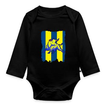 Kanarya FB Istanbul kadiköy bogasi - Body Bébé bio manches longues - noir - Devant