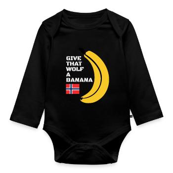 Norway Eurovision 2022 - Organic Longsleeve Baby Bodysuit - black - Front