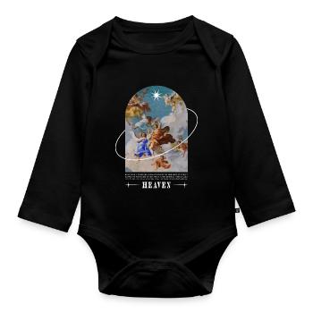 Heaven - Baby Bio-Langarm-Body - Schwarz - Vorne