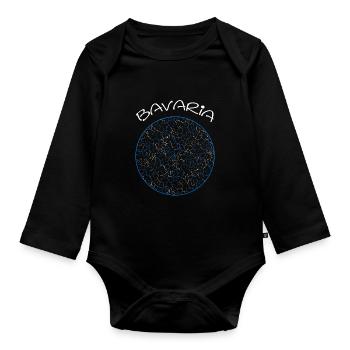 Bavaria, Bayern - Baby Bio-Langarm-Body - Schwarz - Vorne