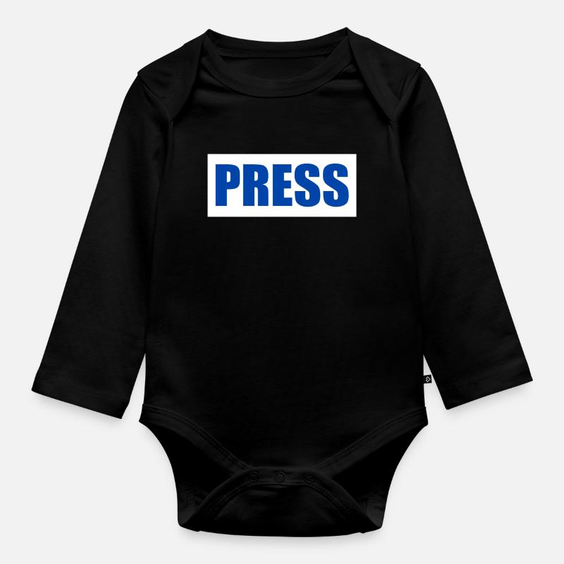 Press - Body Bébé bio manches longues - noir
