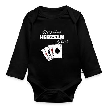 Chemise officielle Herzeln - Body Bébé bio manches longues - noir - Devant