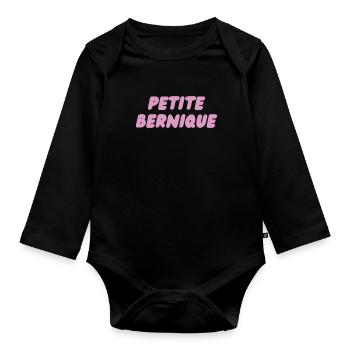Petite Bernique - Body Bébé bio manches longues - noir - Devant