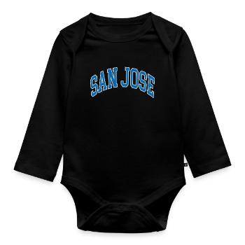 San Jose - Baby Bio-Langarm-Body - Schwarz - Vorne