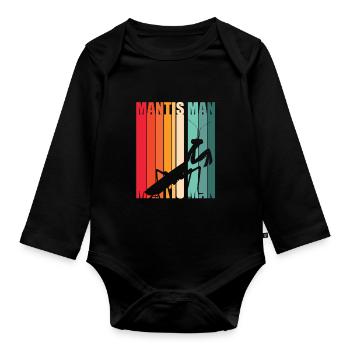 Mantis Worshipper Mantis - Organic Longsleeve Baby Bodysuit - black - Front