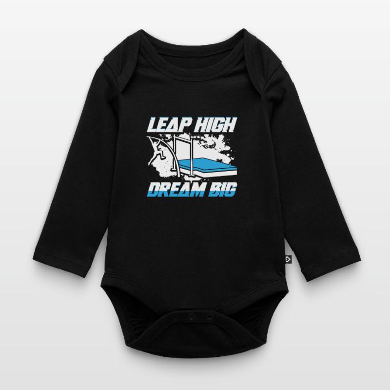 Stabhochsprung Stabspringer Stabhochspringer Baby Bio-Langarm-Body