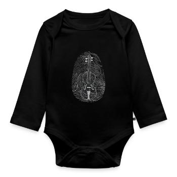 Cellist DNA - Baby Bio-Langarm-Body - Schwarz - Vorne