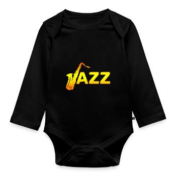 Jazz - Baby Bio-Langarm-Body - Schwarz - Vorne