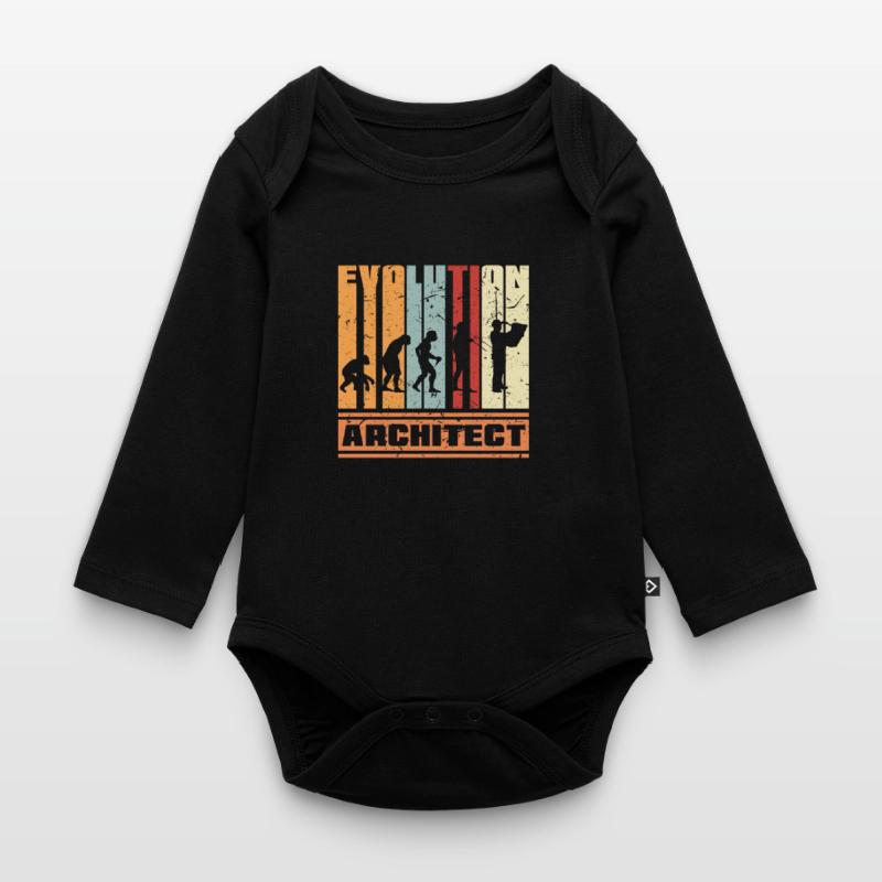 Evolution Architecture Organic Longsleeve Baby Bodysuit