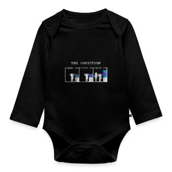 Aquarium - Baby Bio-Langarm-Body - Schwarz - Vorne