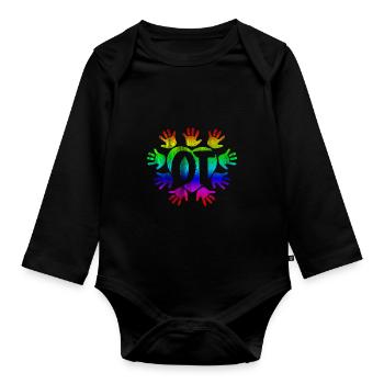 occupational Therapy - Organic Longsleeve Baby Bodysuit - black - Front