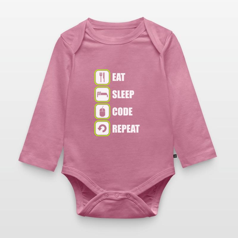Programmer Programmer Programming Code Organic Longsleeve Baby Bodysuit