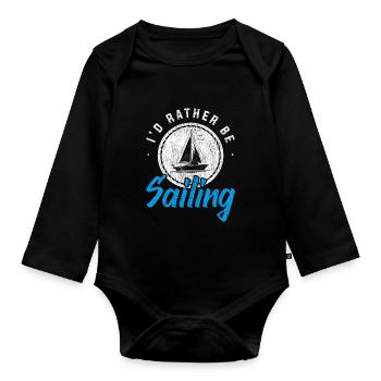Sailor sailor sailor - Body Bébé bio manches longues - noir - Devant