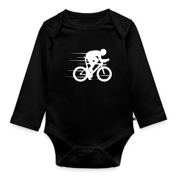 Bike - Body Bébé bio manches longues - noir - Devant