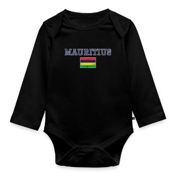Maurice - Body Bébé bio manches longues - noir - Devant