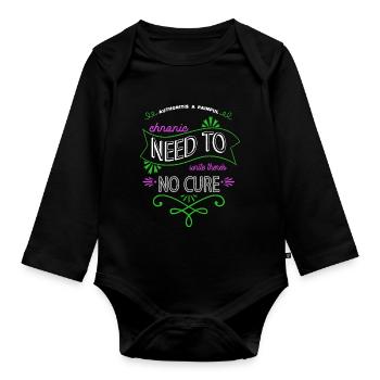 anniversary editor books writing editer geek - Organic Longsleeve Baby Bodysuit - black - Front